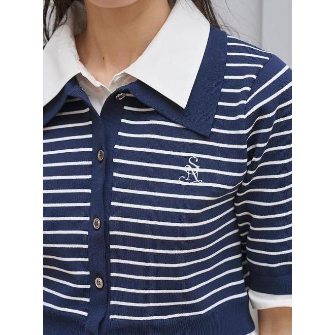 (期間限定10%OFF&300円OFF)  snidel / スナイデル  シャツレイヤードニットプルオーバー  26春夏. SWNT262091の画像