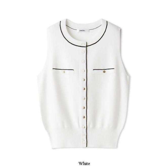 SNIDEL（スナイデル） (10%OFF&300円OFF) ニットジレプルオーバー 26春