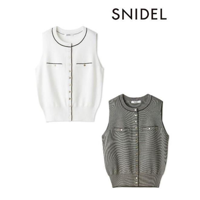 SNIDEL（スナイデル） (10%OFF&300円OFF) ニットジレプルオーバー 26春
