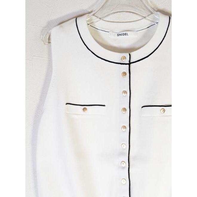 SNIDEL（スナイデル） (10%OFF&300円OFF) ニットジレプルオーバー 26春