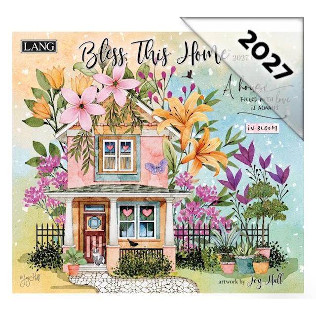 2027年 (令和9年) USA ラングカレンダー (Bless This Home)ブレス