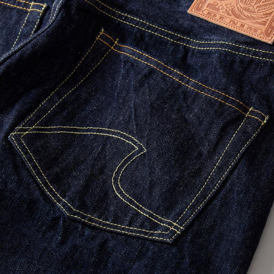 美品 倉敷天領デニム 赤耳 隠しリベット 月桂樹ボタン デニムパンツ 34 濃紺 デニムパンツ メンズ セルビッチデニム デニム パンツ ジーンズ