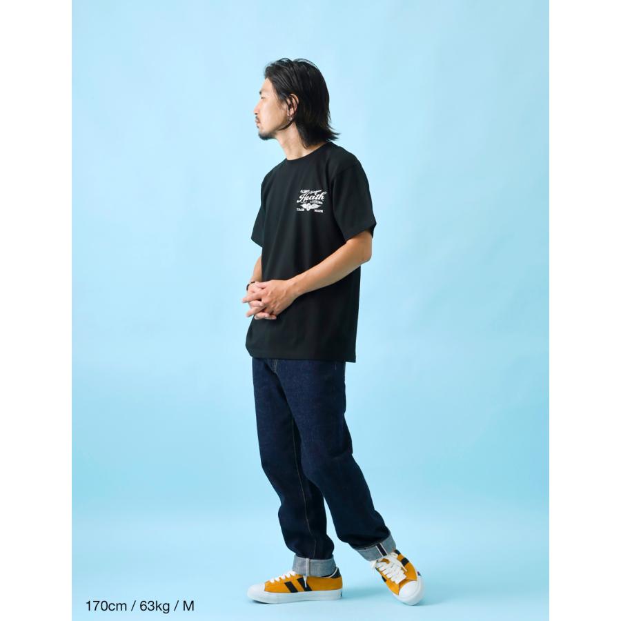 Tシャツ メンズ 半袖 7.4oz バックプリント FLYING WHEEL 丸胴