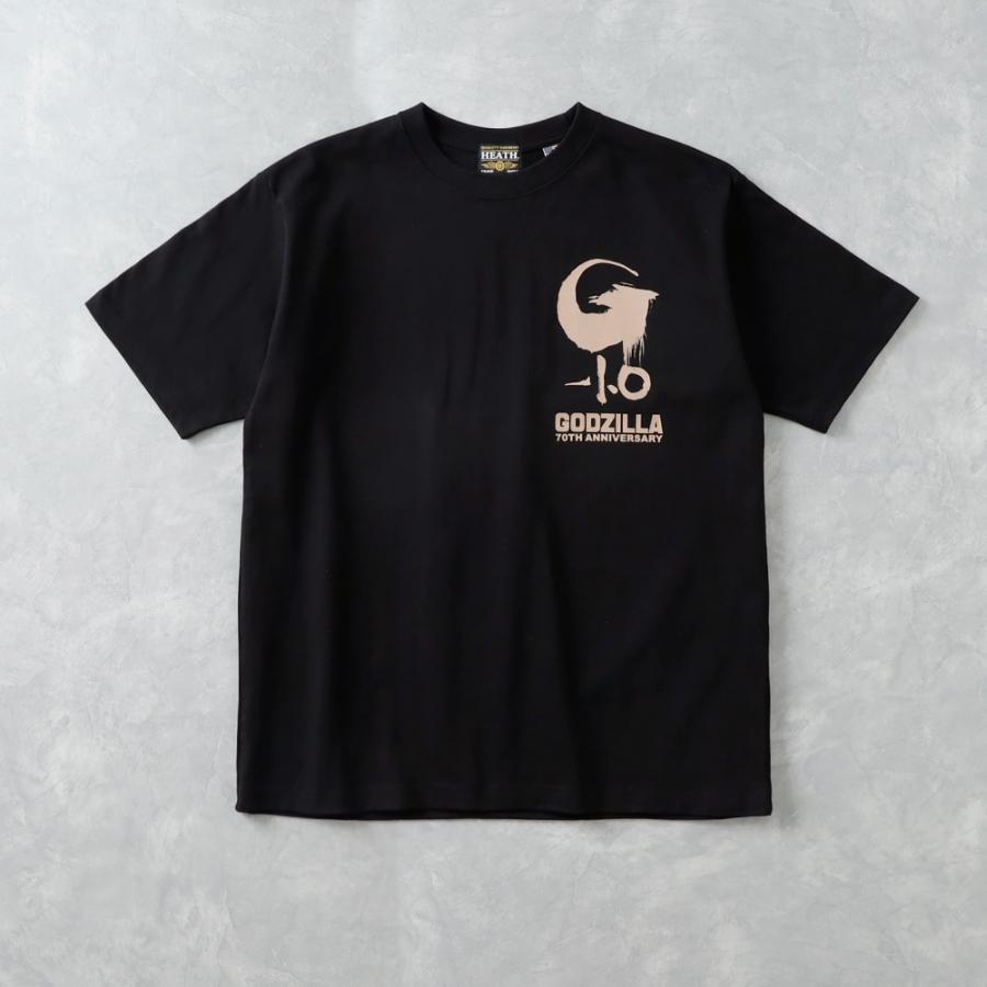 L hazama ゴジラ-1.0 フェイスTシャツ ターコイズ GODZILLA-1.0 ゴジラ マイナスワン Tシャツ カットソー メンズ 半袖 S