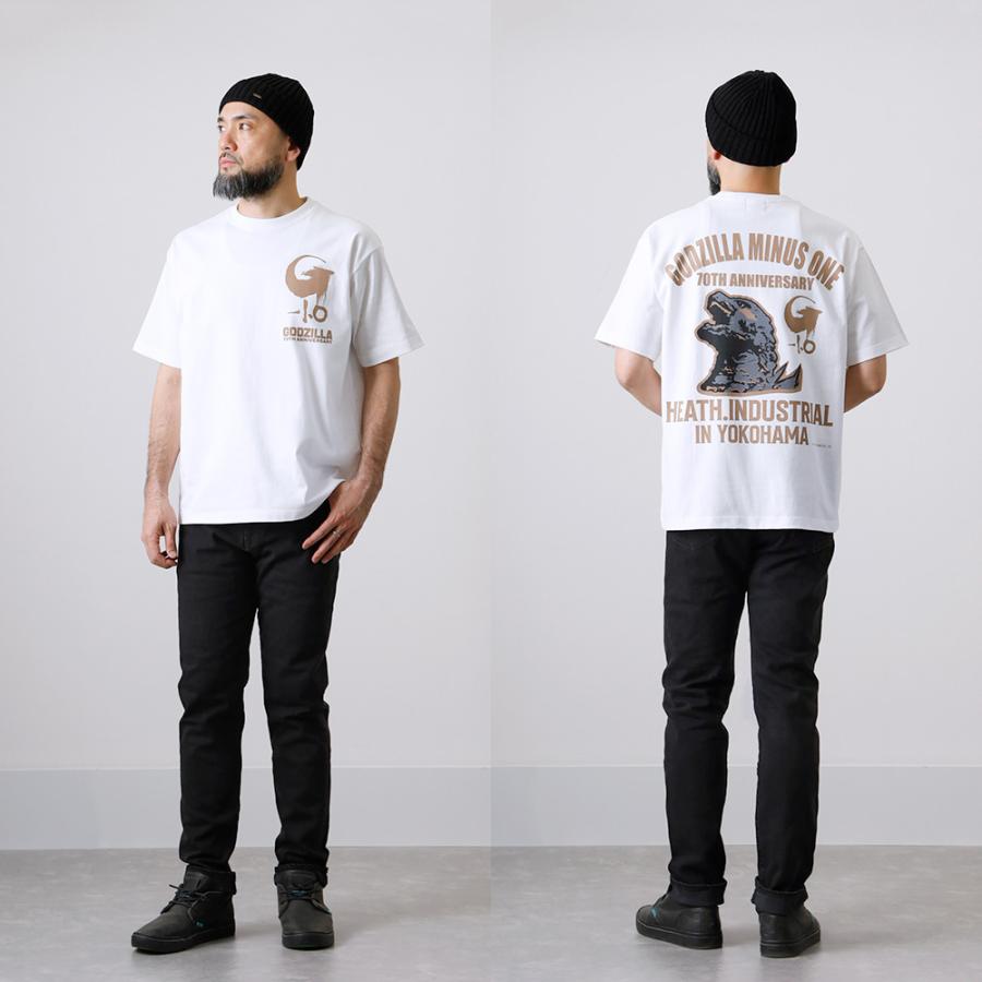 10%OFF！ファミリーセール！GODZILLA-1.0 ゴジラ マイナスワン Tシャツ カットソー メンズ 半袖 S-2XLサイズ オーバーサイズ USコットン 厚手 丈夫 タフ |  | 03