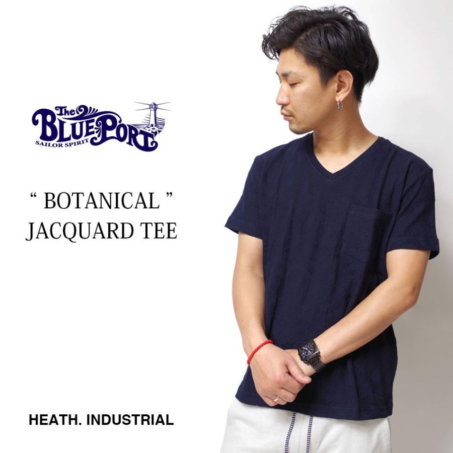 Tシャツ メンズ Vネック ボタニカル ジャガード 綿100 Bota Ss Heath Industrial 通販 Yahoo ショッピング