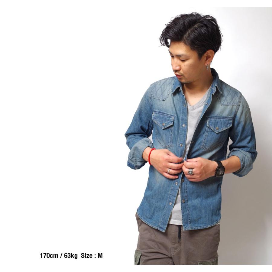 デニムシャツ メンズ インディゴ 長袖 無地 加工 春夏 定番 ヴィンテージ デニム コンチョ 19ss Dnmwestern Sht Heath Industrial 通販 Yahoo ショッピング