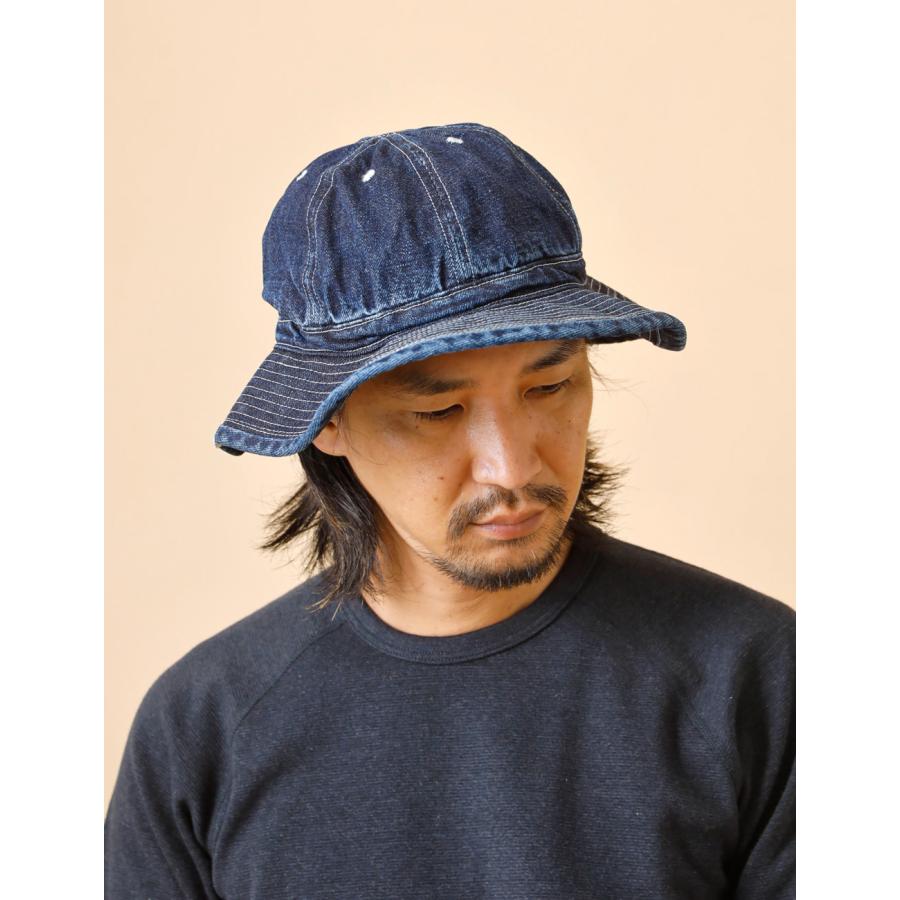 DECHO（デコー） バケットハット メンズ アーミー デニム つば広