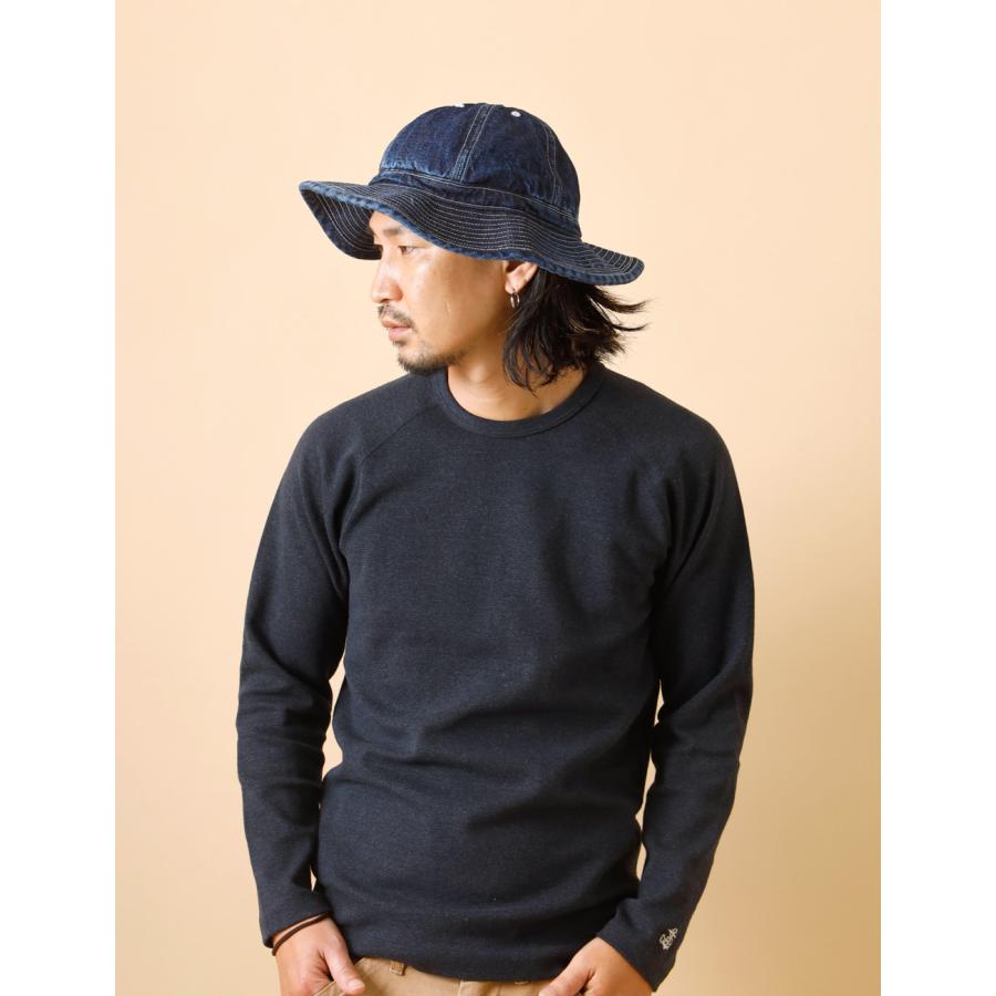 DECHO デニム バケットハット 日本製 DECHO（デコー） バケットハット メンズ アーミー デニム つば広
