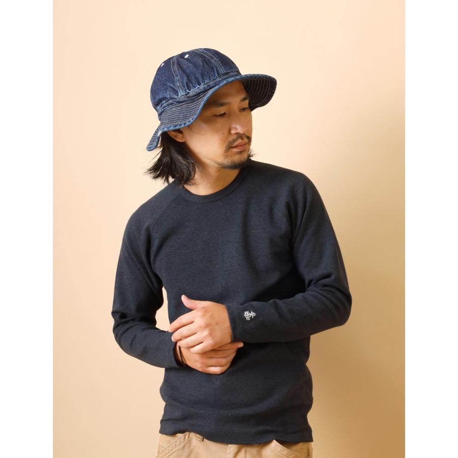 DECHO（デコー） バケットハット メンズ アーミー デニム つば広