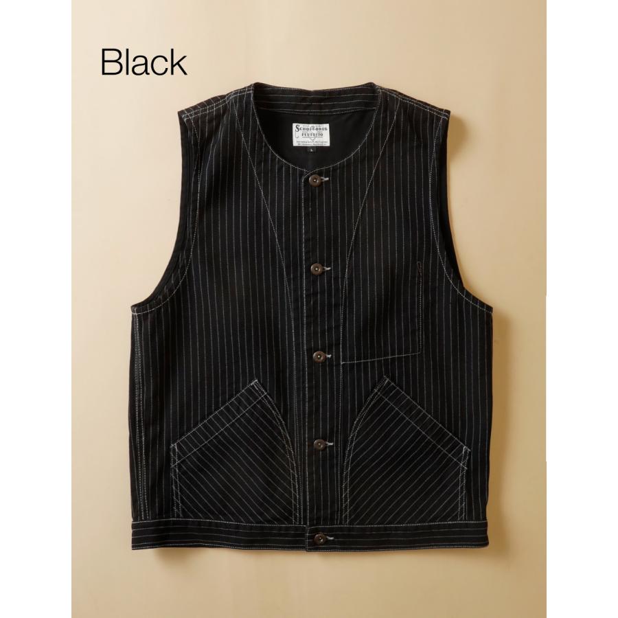 Schott N.Y.C（ショット） Schott ベスト メンズ デニム ヒッコリー
