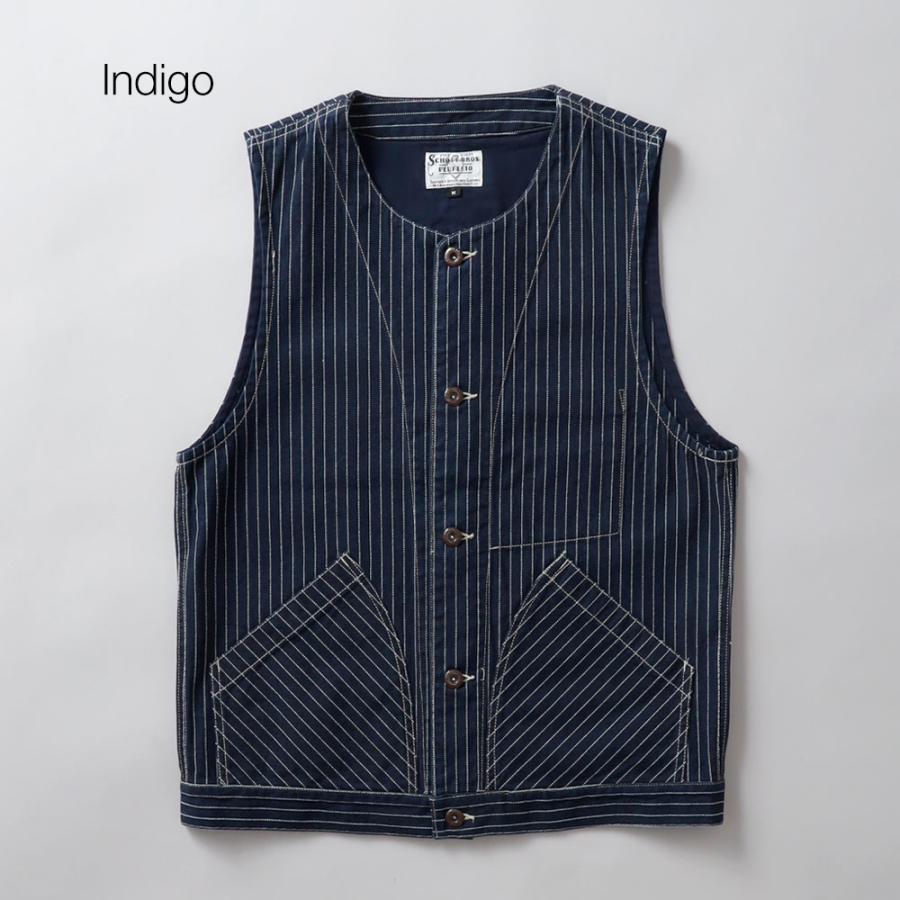 Schott N.Y.C. デニムベスト Lサイズ Schott N.Y.C（ショット） Schott オールドヒッコリーデニムベスト
