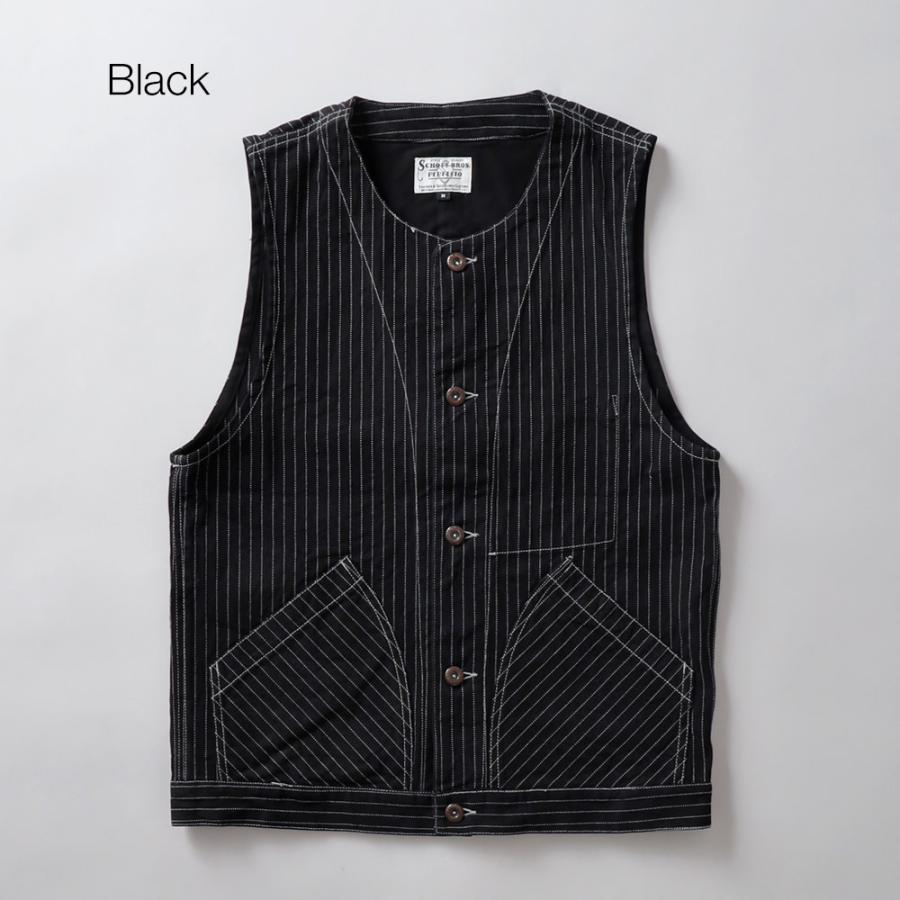 schott ショット ヒッコリー デニム ベスト XLサイズ インディゴ Schott N.Y.C（ショット） Schott オールドヒッコリーデニムベスト