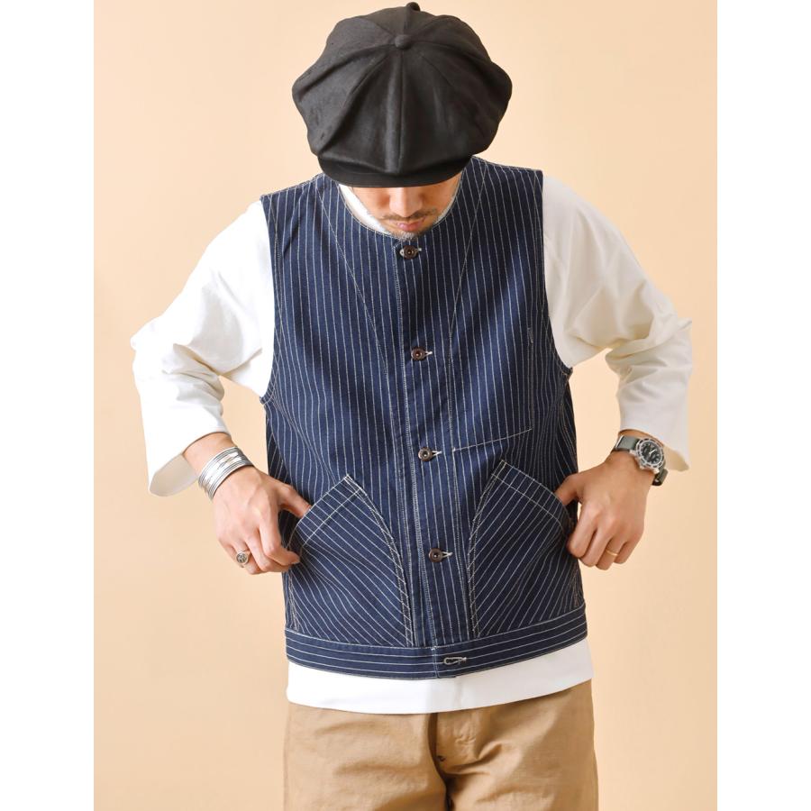 Schott N.Y.C（ショット） Schott ベスト メンズ デニム ヒッコリー