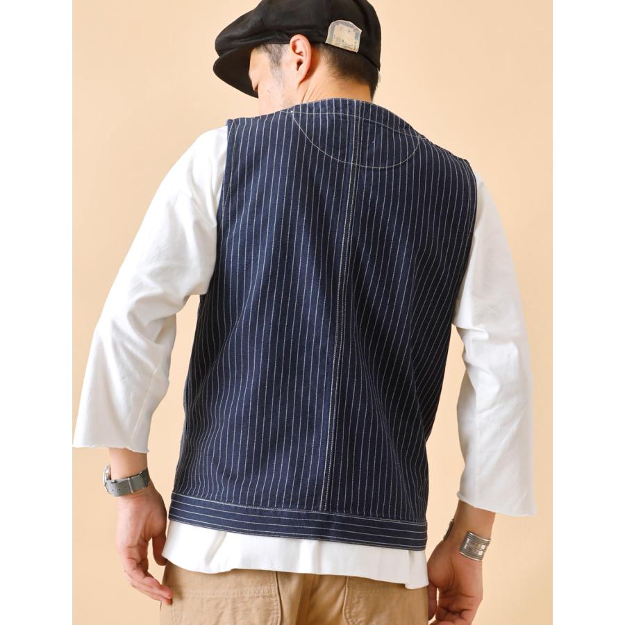 Schott N.Y.C（ショット） Schott ベスト メンズ デニム ヒッコリー