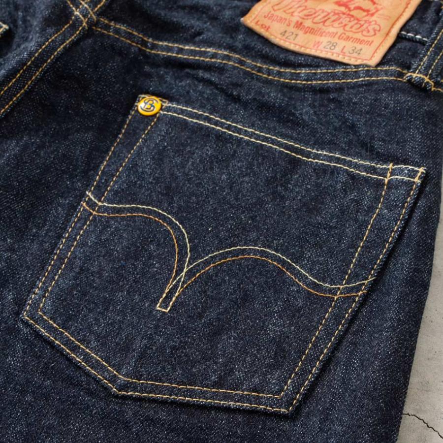 Pherrow's フェローズ 421sw ジーンズ デニム ズボン 日本製 ストレート ワンウォッシュ セルビッチ 国産 正規取扱 | Pherrow's | 07