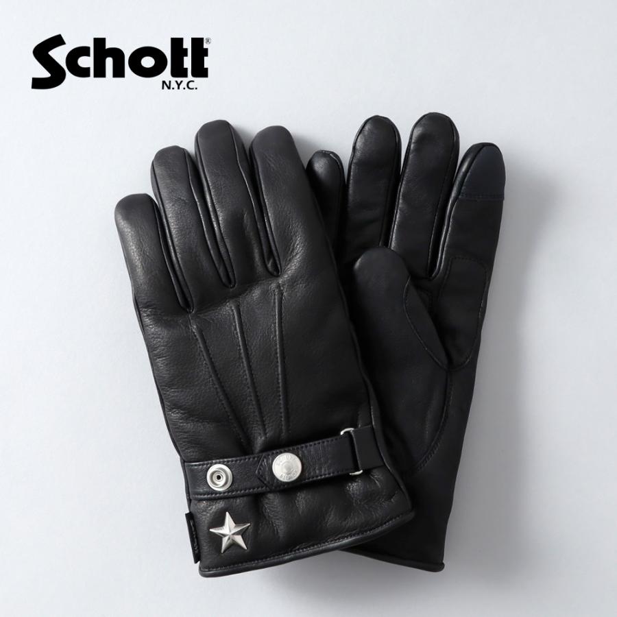 Schott N.Y.C（ショット） Schott 手袋 メンズ 本革 レザーグローブ
