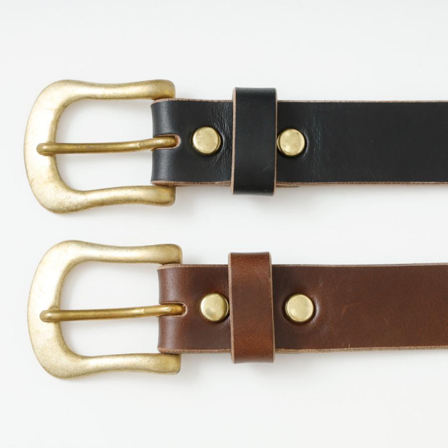 ベルト メンズ 本革 クロムエクセル 30mm幅 ナローベルト カジュアル