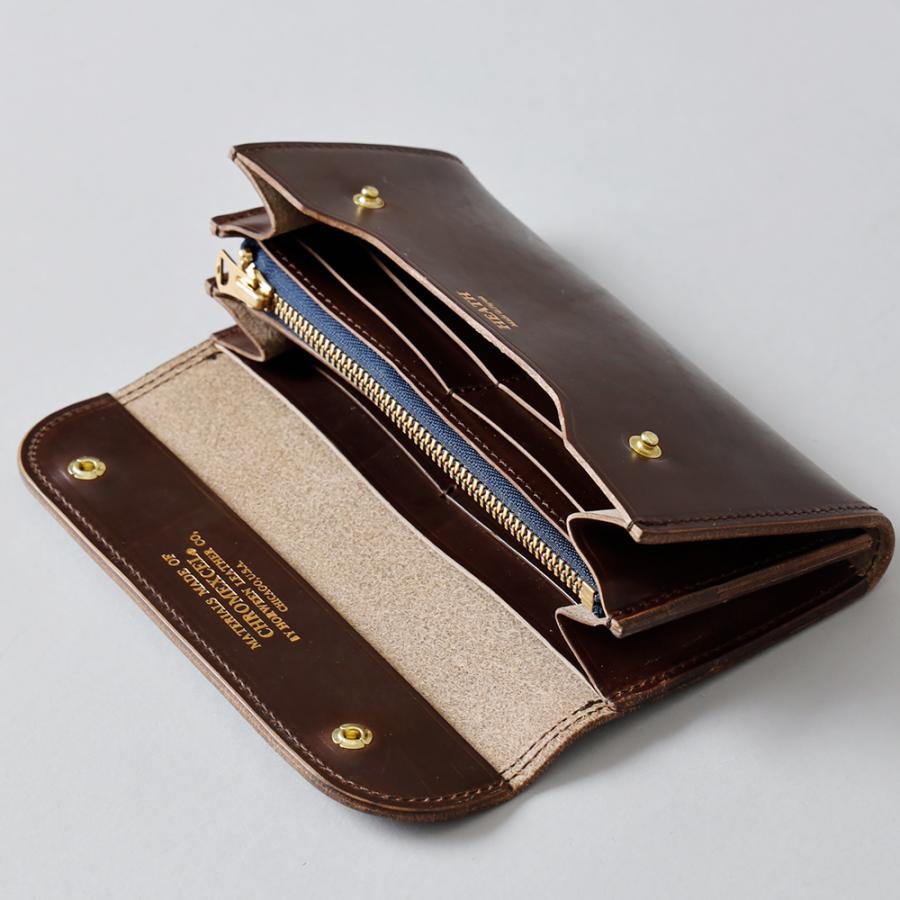 財布 メンズ 長財布 本革 レザー クロムエクセル ロングウォレット