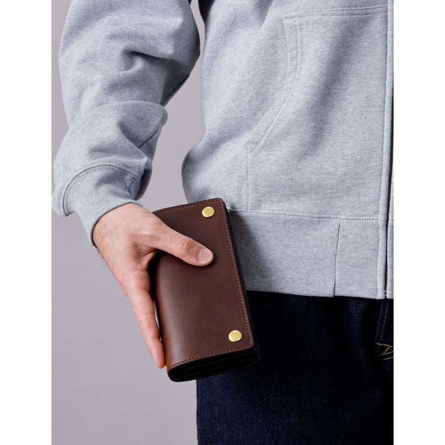 財布 メンズ 長財布 本革 レザー クロムエクセル ロングウォレット