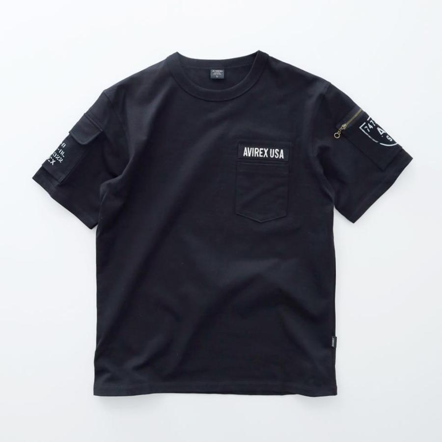 Tシャツ メンズ ブランド avirex アビレックス ファティーグTシャツ 定番 正規取扱 人気 ミリタリー カットソー｜heath｜14