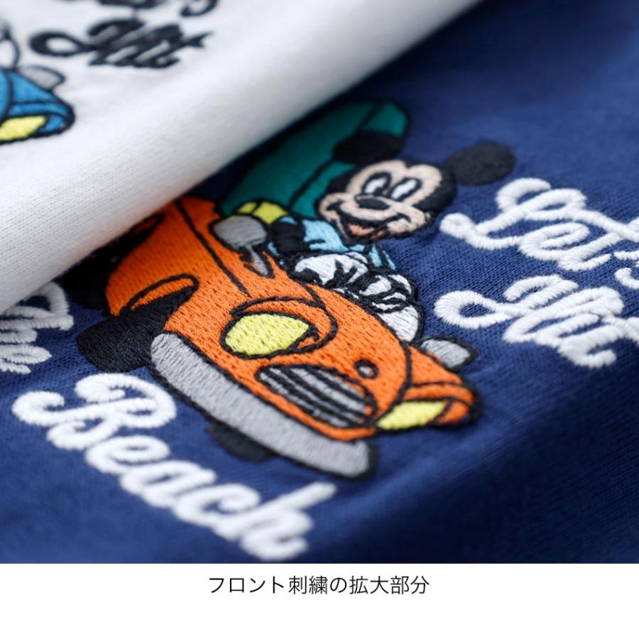 Tシャツ メンズ レディース ユニセックス ミッキーマウス ミッキー 公式 ディズニー 刺繍 大きめ ビッグシルエット Disney｜heath｜12