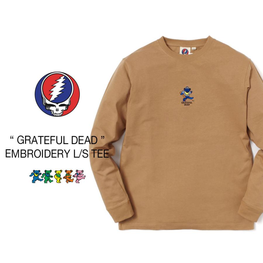 Tシャツ 長袖 メンズ バンド 刺繍 Grateful Dead アメカジ グレイトフルデッド クマ キャラクター 定番 Bf Lt017 Heath Industrial 通販 Yahoo ショッピング