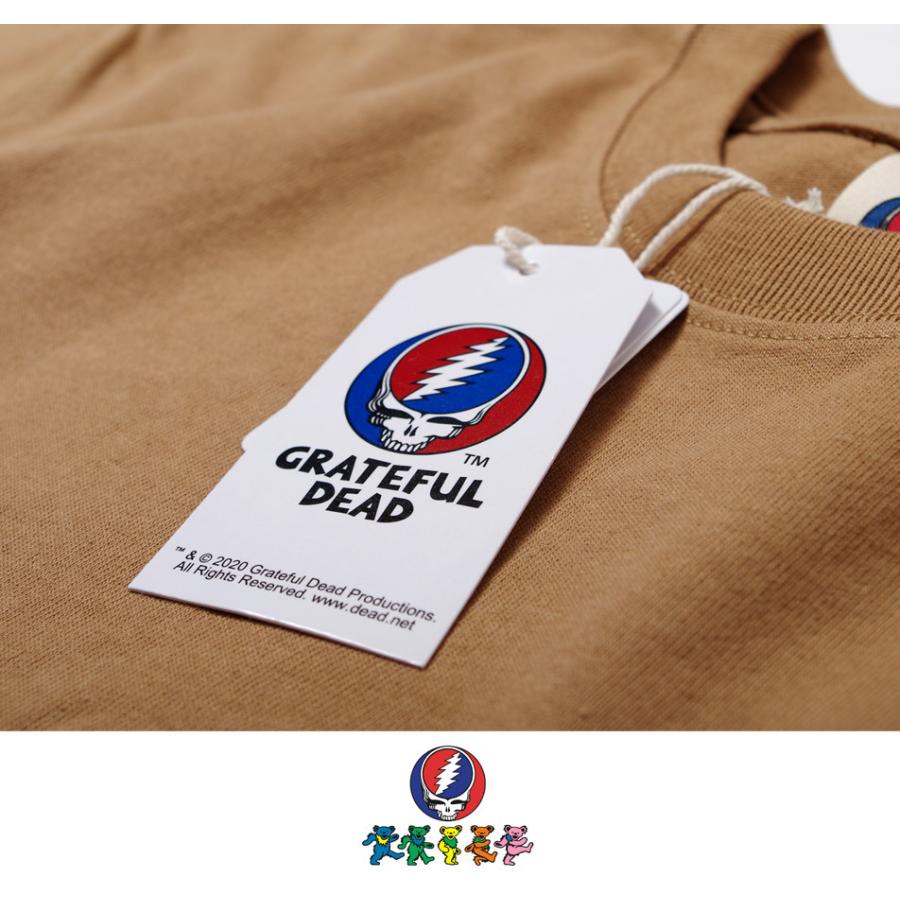 Tシャツ 長袖 メンズ バンド 刺繍 Grateful Dead アメカジ グレイトフルデッド クマ キャラクター 定番 Bf Lt017 Heath Industrial 通販 Yahoo ショッピング