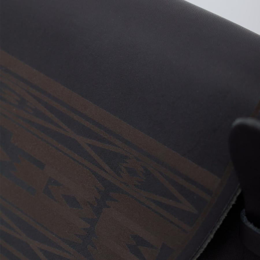 栃木レザー 本ヌメ革 ショルダーバッグ メンズ レディース メッセンジャーバッグ 鞄 カバン 日本製 ネイティブパターン カジュアル アメカジ | BLUE PORT | 06