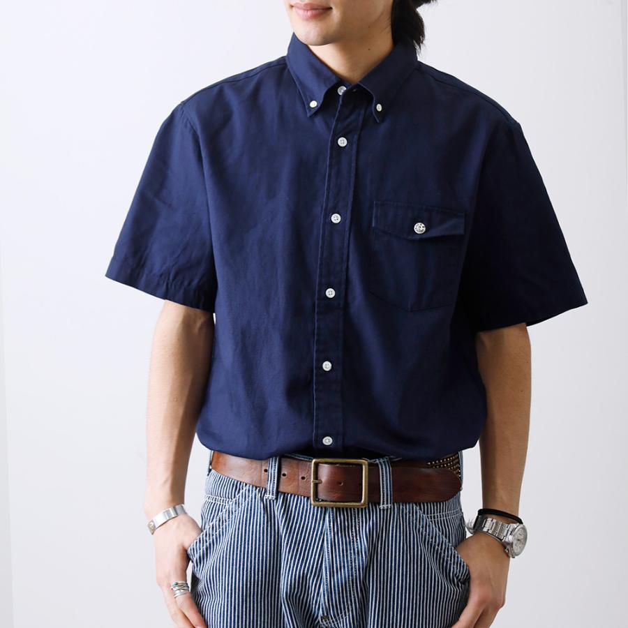 HILTON / 半袖シャツ/--/--/BLU/無地 BLUE PORT 30%OFF！ファミリーセール！ オックスフォードシャツ シャツ