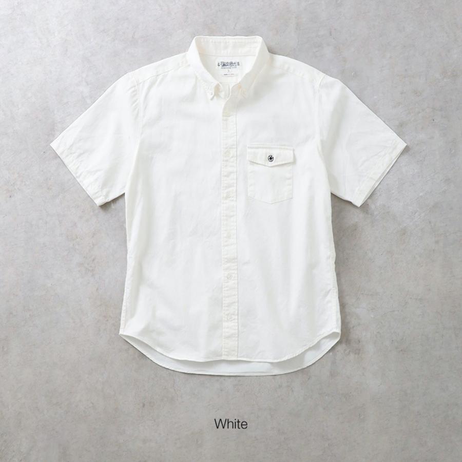 【美品】マディソンブルー　オックスフォードシャツ　半袖　ホワイト　00 BLUE PORT オックスフォードシャツ シャツ メンズ 半袖 ボタンダウン