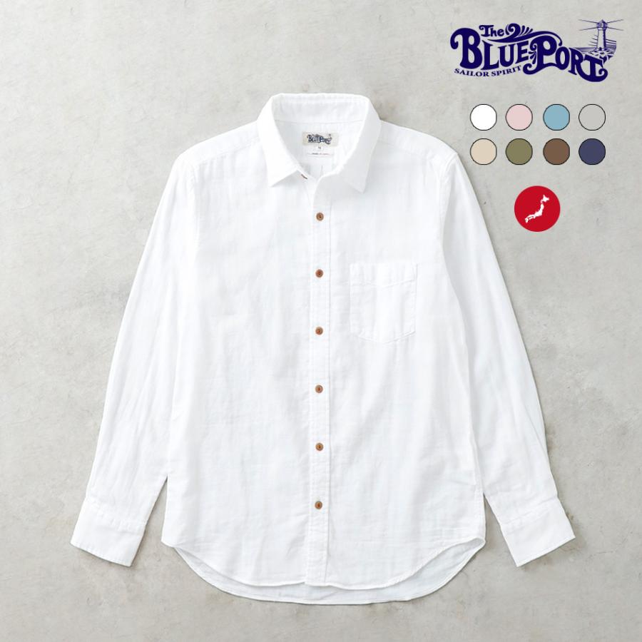 BLUE PORT シャツ メンズ ユニセックス 長袖シャツ 日本製 高品質