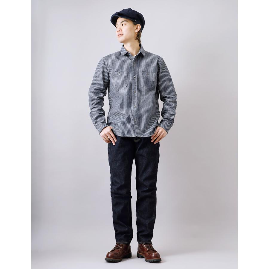 BLUE PORT シャツ メンズ ワークシャツ カジュアルシャツ ボタンダウン