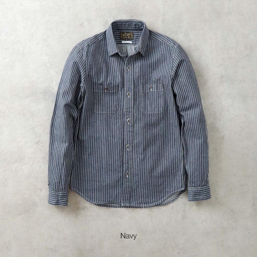 BLUE PORT シャツ メンズ ワークシャツ カジュアルシャツ 長袖 