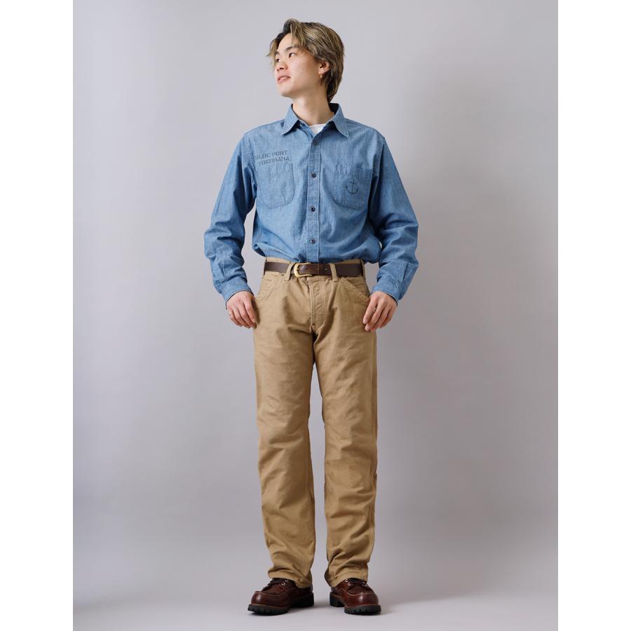 BLUE PORT ダックパンツ メンズ ワークパンツ チノパンツ 日本製 脚長
