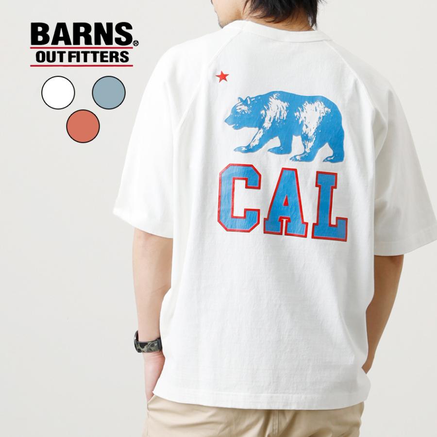BARNS OUTFITTERS バーンズ プリント Tシャツ メンズ 半袖 ブランド 
