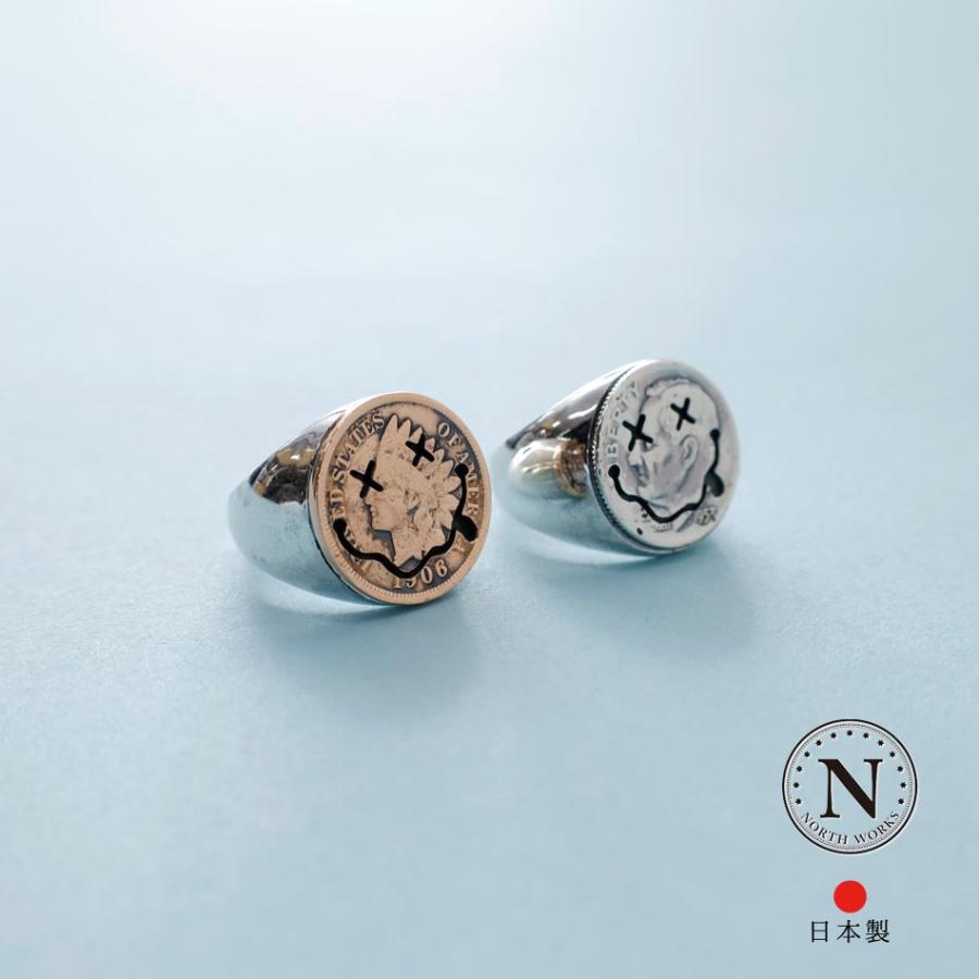 指輪 リング アクセサリー メンズ レディース ブランド ギフト ビンテージ コイン ノースワークス 日本製 ハンドメイド アメリカンジュエリー