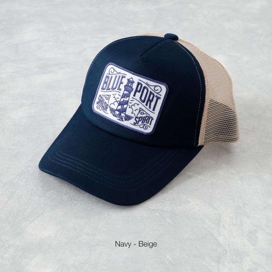 BLUE PORT メッシュキャップ メンズ 大きいサイズ 深め 帽子 野球帽