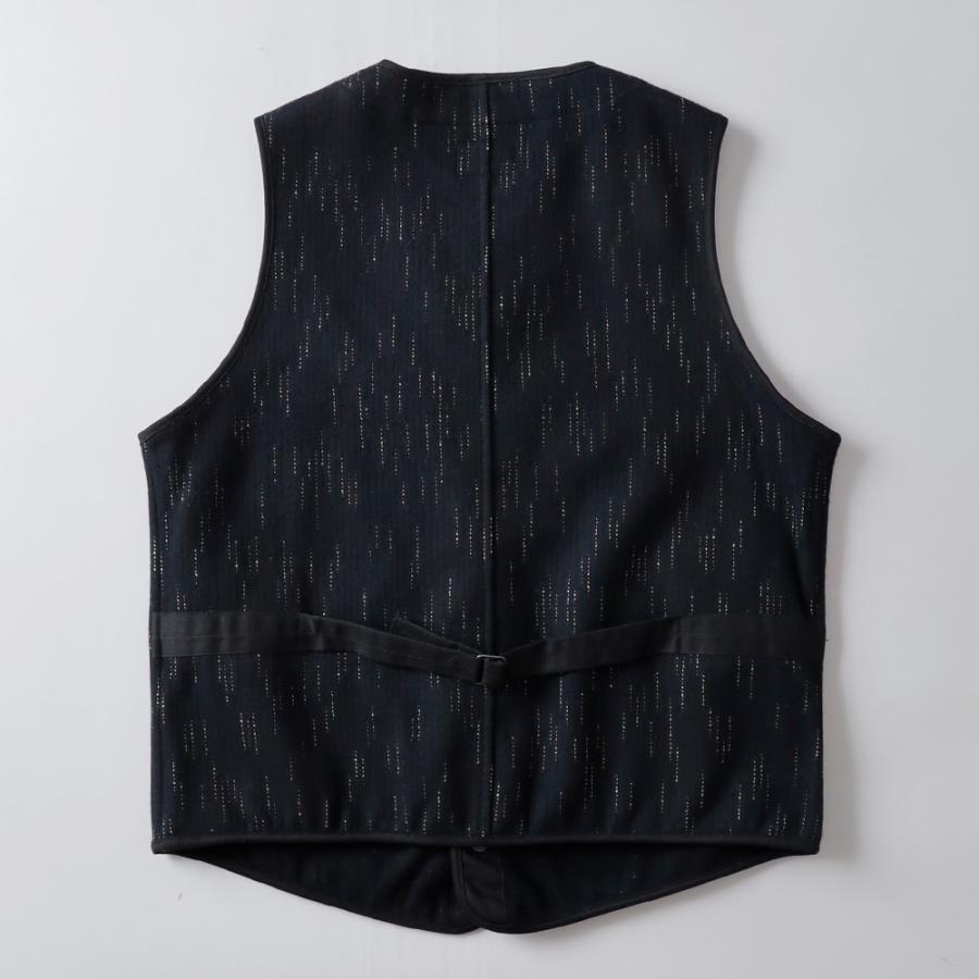 20%OFF！ファミリーセール！ STUDIO D’ARTISAN ステュディオ・ダ・ルチザン da-4617 ビーチクロスベストト ワークベスト 絣 絣染 メンズ トップス 長袖の画像