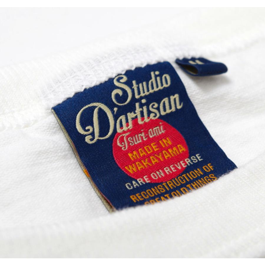 カットソー メンズ Tシャツ 国産 ステュディオ・ダ・ルチザン STUDIO D'ARTISAN｜heath｜05