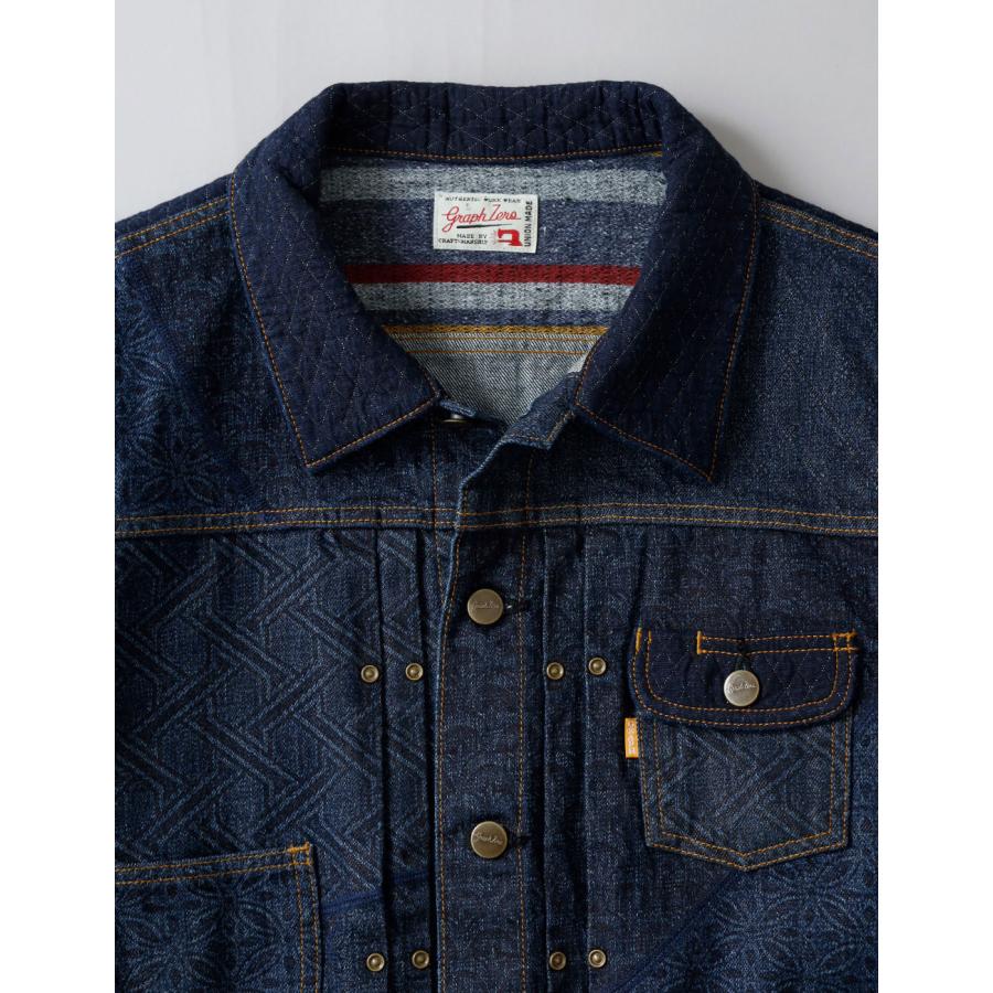 graphzero（グラフゼロ） GZ-ENGJ-0609 デニムジャケット パッチワーク