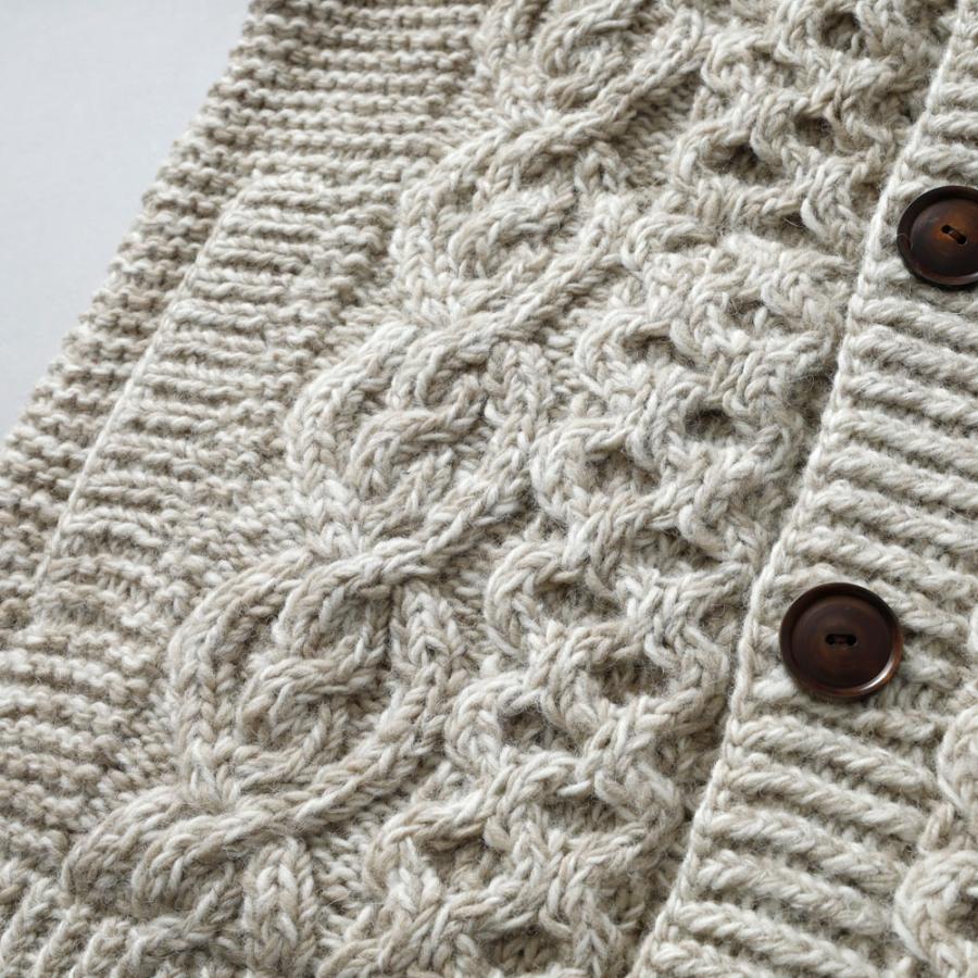 HIMALAYAN CLIMBER'S HAND-KNIT ショールカラーカーディガン メンズ