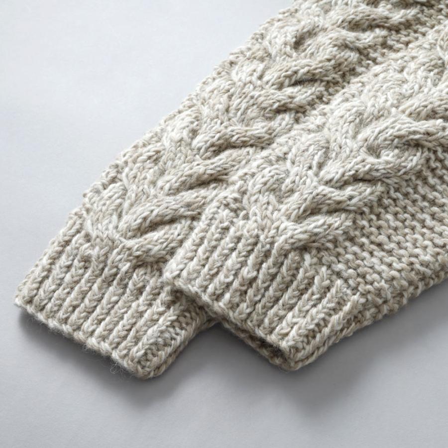 HIMALAYAN CLIMBER'S HAND-KNIT ショールカラーカーディガン メンズ