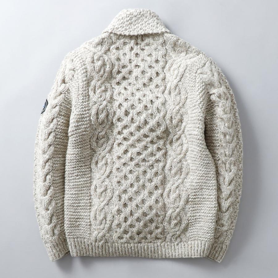 HIMALAYAN CLIMBER'S HAND-KNIT ショールカラーカーディガン メンズ