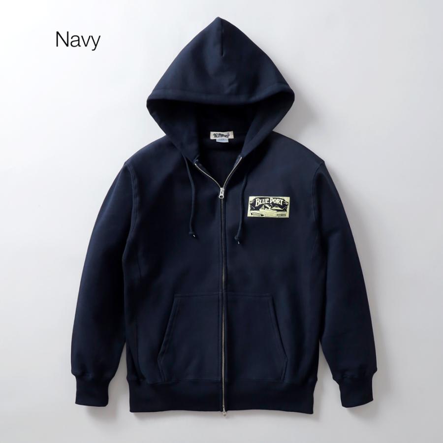BLUE PORT ジップアップパーカー パーカー メンズ ヘビーウェイト 長袖
