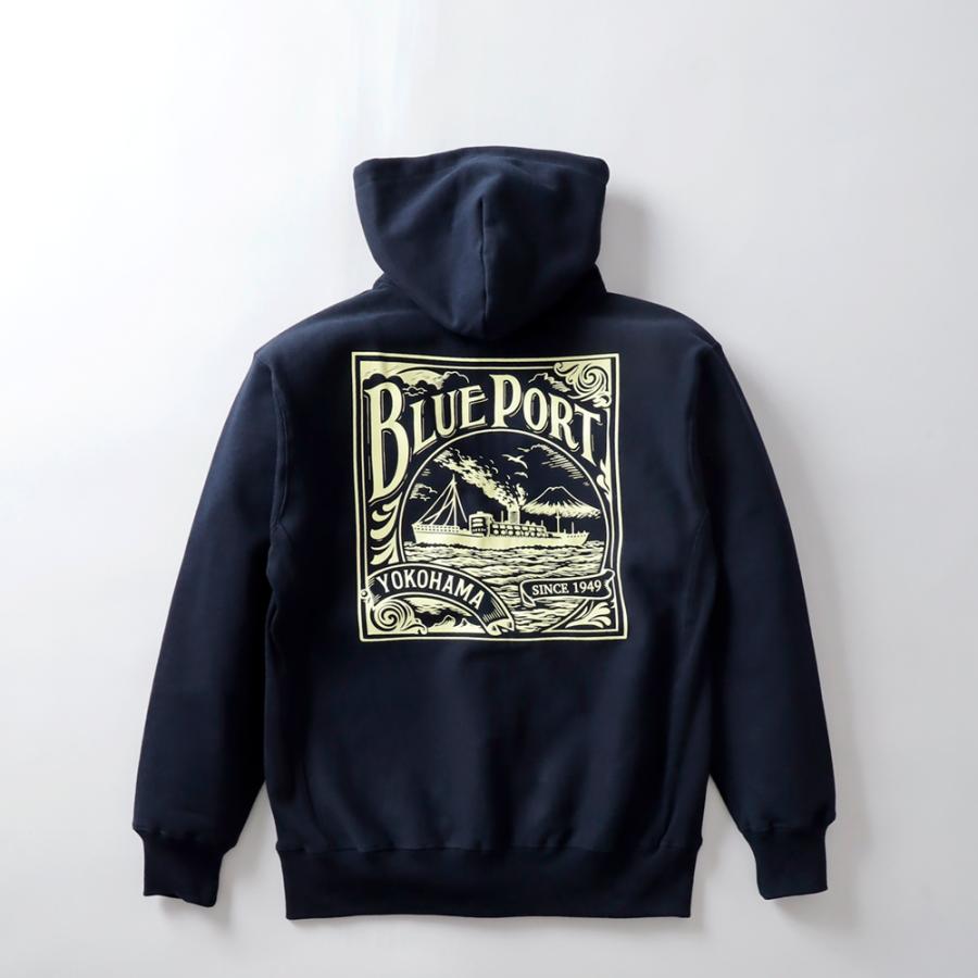 BLUE PORT ジップアップパーカー パーカー メンズ ヘビーウェイト 長袖
