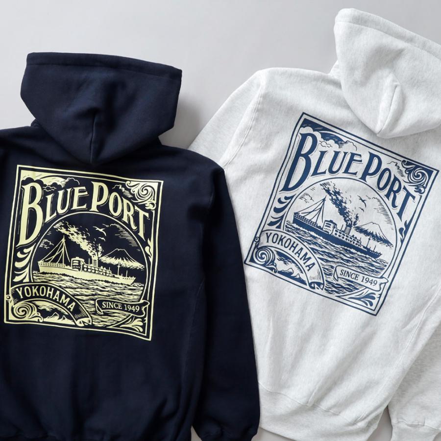 BLUE PORT ジップアップパーカー パーカー メンズ ヘビーウェイト 長袖