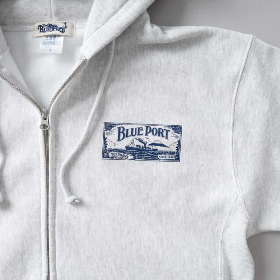 BLUE PORT ジップアップパーカー パーカー メンズ ヘビーウェイト 長袖