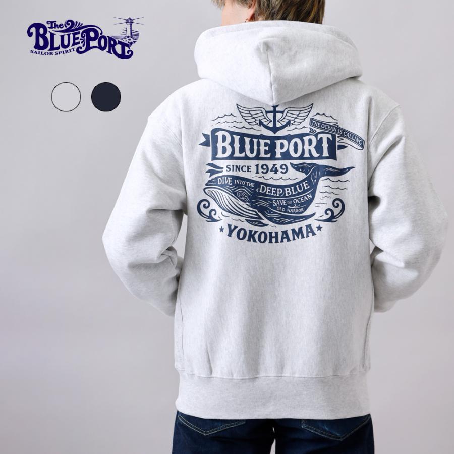 BLUE PORT ジップアップパーカー パーカー メンズ ヘビーウェイト 長袖