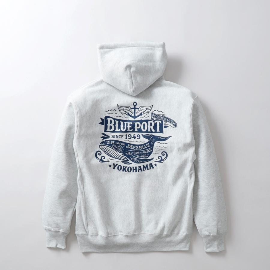 BLUE PORT ジップアップパーカー パーカー メンズ ヘビーウェイト 長袖